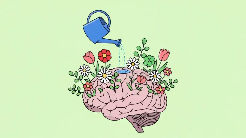 charming-creative-illustration-symbolizing-mental-health-self-care-personal-growth-blue-watering-can-watering-400940412